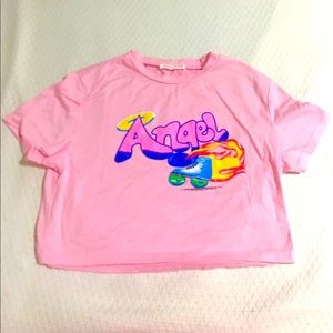 ROMWE angel crop top